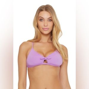 BCA By Rebecca Virtue Lily Scarlett Halter Bikini Top Size Medium NWT
